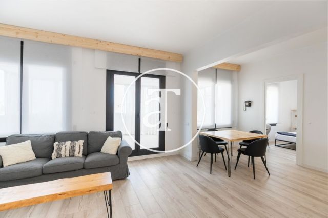 Ático de alquiler temporal con 3 habitaciones dobles y terraza en Sant Andreu 9