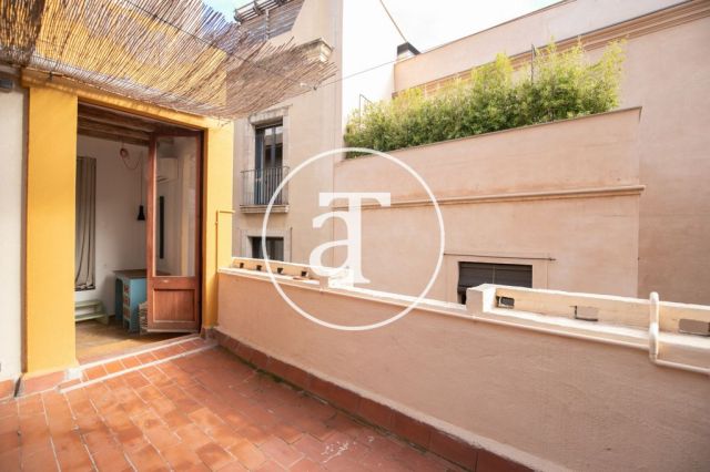 Piso de alquiler temporal de 1 habitación y terraza en el Born 4