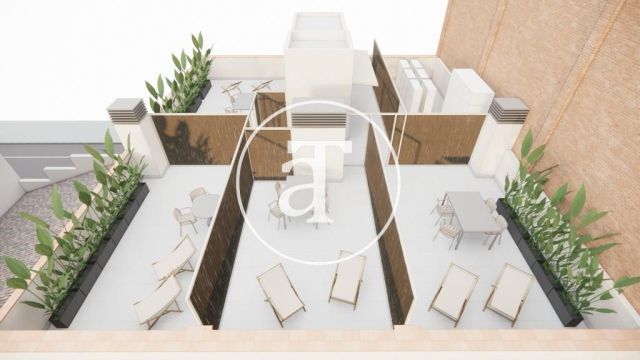 Brand new monthly rental apartment with 2 bedrooms and terrace close to the station Llacuna. 29