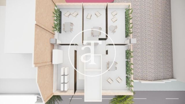 Piso de alquiler temporal de estreno de 2 habitaciones y terraza a un paso de la estación Llacuna 28