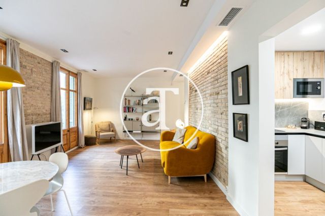 Appartement de 2 chambres à louer temporairement à Carrer de Girona 12
