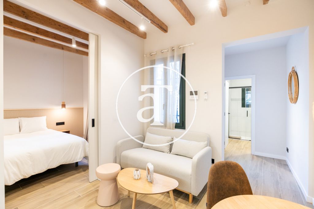 Monthly rental house with 1 bedroom and terrace a few steps from Parc Güell 2