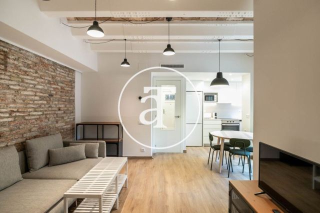 Monthly rental apartment with 3 bedrooms and terrace in El Clot 4