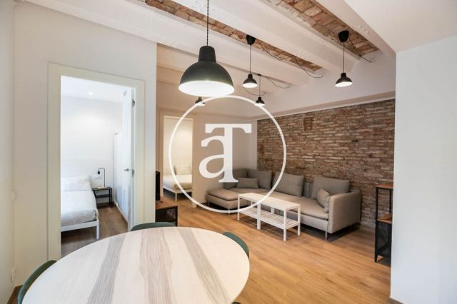 Monthly rental apartment with 3 bedrooms and terrace in El Clot 2