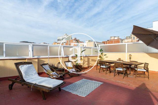 Monthly rental penthouse with 2 bedrooms and terrace in Gracia 20