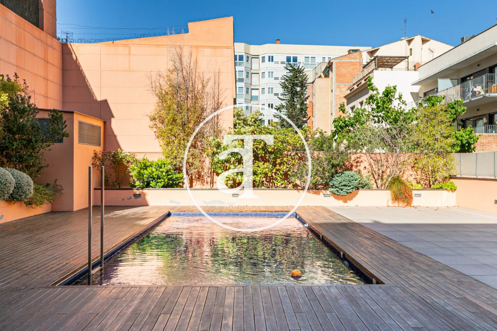 Monthly rental duplex with 2 bedrooms and community pool in Gracia