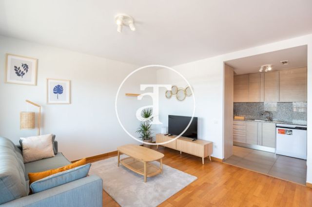 Piso de alquiler temporal de 2 habitaciones, terraza y piscina comunitaria a un paso del Parque Central del Poblenou 4