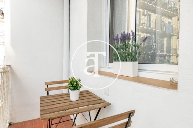 Monthly rental apartment with 2 double bedrooms near Hospital Clínic 10