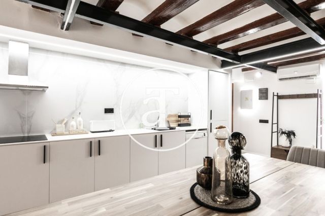 Monthly rental apartment with 3 bedrooms and 2 bathrooms in Ciutat Vella, just a stone's throw from Plaça Universitat. 12