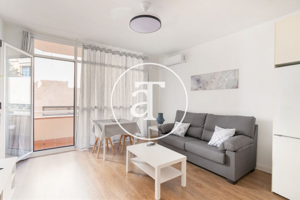 Piso de alquiler temporal con 1 habitación y terraza próximo a L´Illa Diagonal