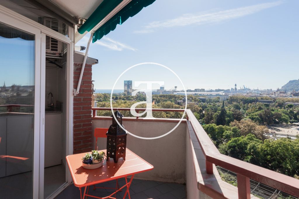 Duplex en location mensuelle avec 3 chambres, 2 salles de bain et 2 balcons avec vue à Sant Martí 3