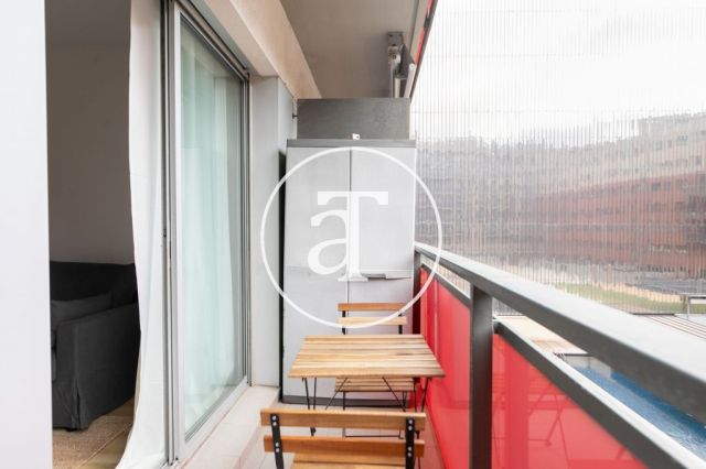 Monthly rental apartment with 2 bedrooms and 1 bathroom with terrace and communal pool in Poblenou 2