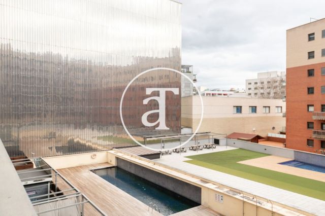 Monthly rental apartment with 2 bedrooms and 1 bathroom with terrace and communal pool in Poblenou 7