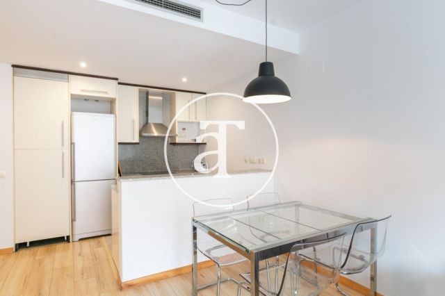 Monthly rental apartment with 2 bedrooms and 1 bathroom with terrace and communal pool in Poblenou 11