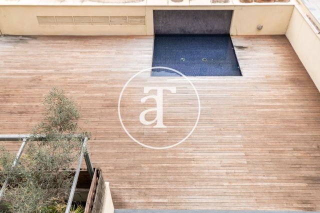 Monthly rental apartment with 2 bedrooms and 1 bathroom with terrace and communal pool in Poblenou 6