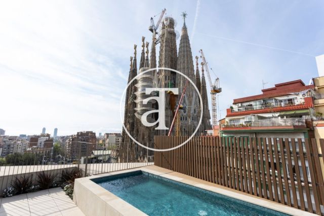 Piso de alquiler temporal de 1 habitación y 1 baño con balcón con impresionantes vistas a la Sagrada Familia 26