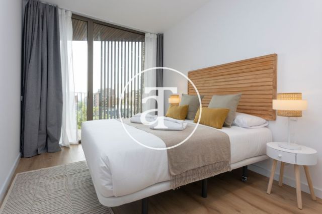 Piso de alquiler temporal de 1 habitación y 1 baño con balcón con impresionantes vistas a la Sagrada Familia 17