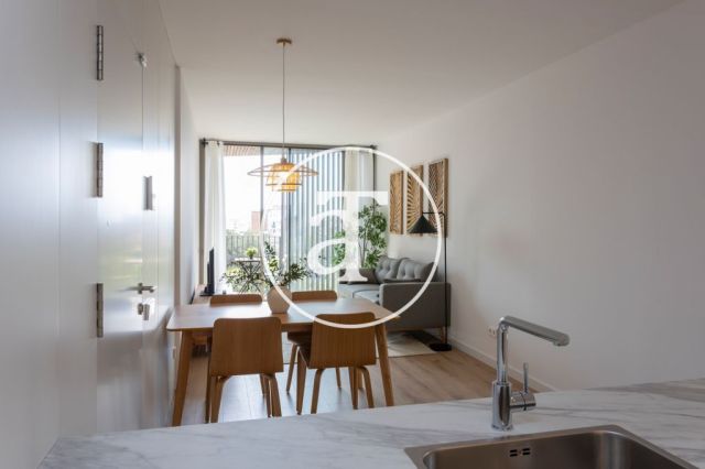 Piso de alquiler temporal de 1 habitación y 1 baño con balcón con impresionantes vistas a la Sagrada Familia 2