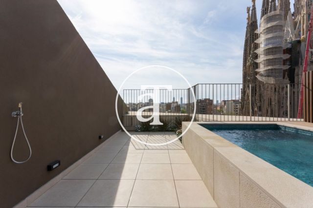 Piso de alquiler temporal de 1 habitación y 1 baño con balcón con impresionantes vistas a la Sagrada Familia 30