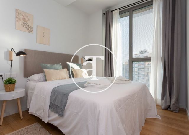 Piso de alquiler temporal de 2 habitaciones y piscina compartida a un paso de Av. Diagonal 14
