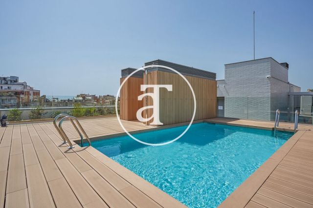Piso de alquiler temporal de 2 habitaciones y piscina compartida a un paso de Av. Diagonal 43