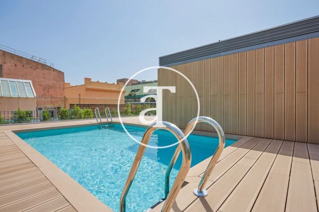 Piso de alquiler temporal de 2 habitaciones y piscina compartida a un paso de Av. Diagonal 45