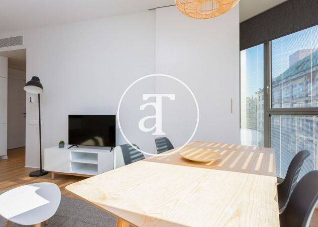 Piso de alquiler temporal de 2 habitaciones y piscina compartida a un paso de Av. Diagonal 5