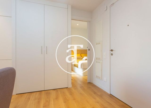 Piso de alquiler temporal de 2 habitaciones y piscina compartida a un paso de Av. Diagonal 12