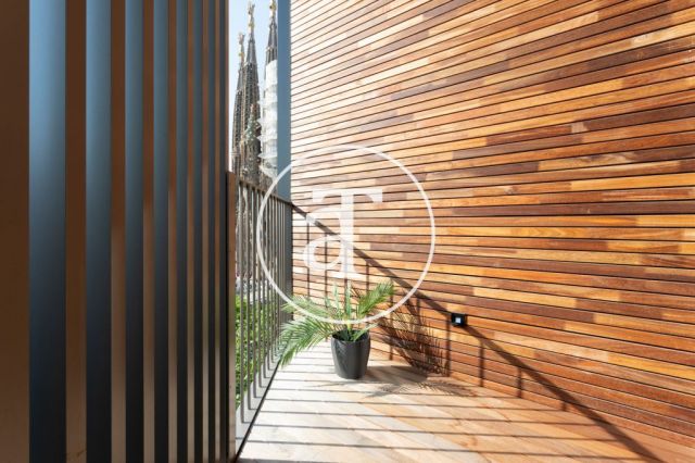 Monthly rental apartment with 2 bedrooms and 2 bathrooms with balcony and stunning views of the Sagrada Familia. 25