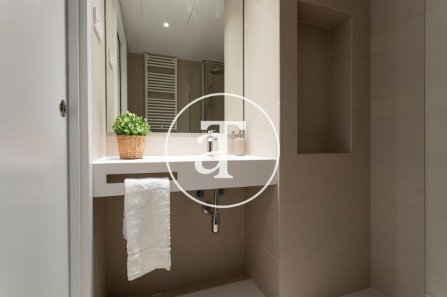 Monthly rental apartment with 2 bedrooms and 2 bathrooms with balcony and stunning views of the Sagrada Familia. 26