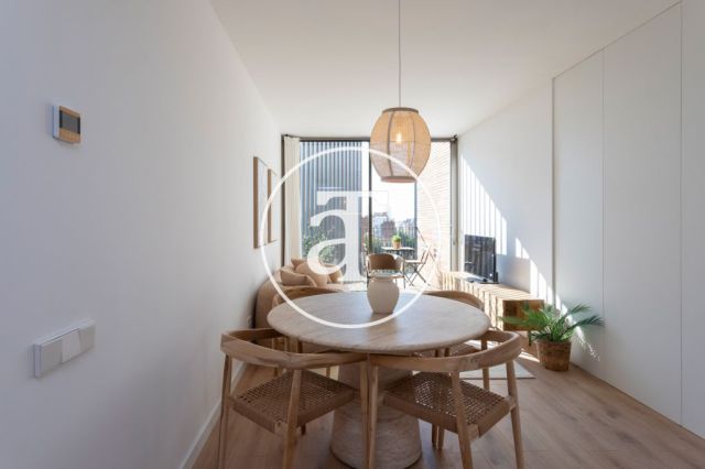 Monthly rental apartment with 2 bedrooms and 2 bathrooms with balcony and stunning views of the Sagrada Familia. 9