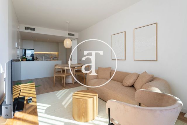 Monthly rental apartment with 2 bedrooms and 2 bathrooms with balcony and stunning views of the Sagrada Familia. 8