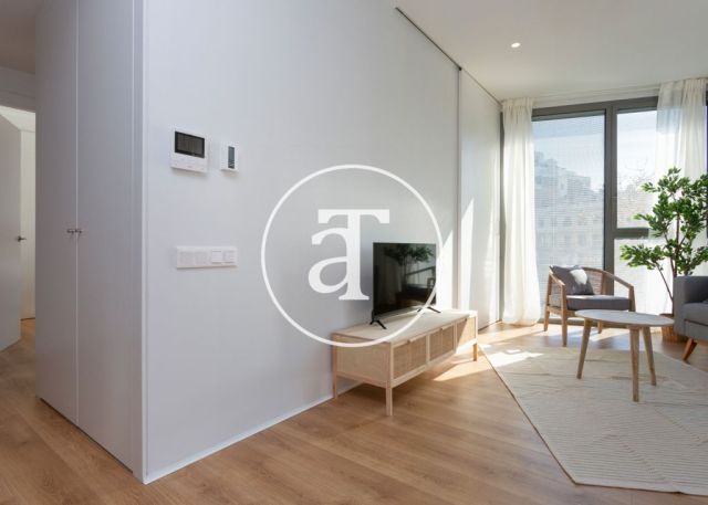 Piso de alquiler temporal de 2 habitaciones y piscina compartida a un paso de Av. Diagonal 5