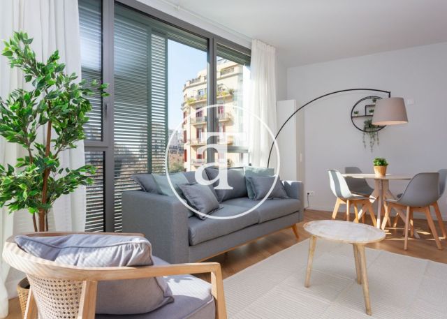 Piso de alquiler temporal de 2 habitaciones y piscina compartida a un paso de Av. Diagonal 2