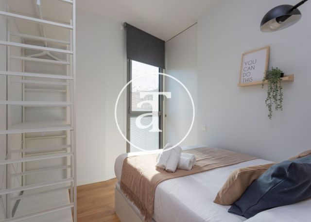Piso de alquiler temporal de 2 habitaciones y piscina compartida a un paso de Av. Diagonal 13