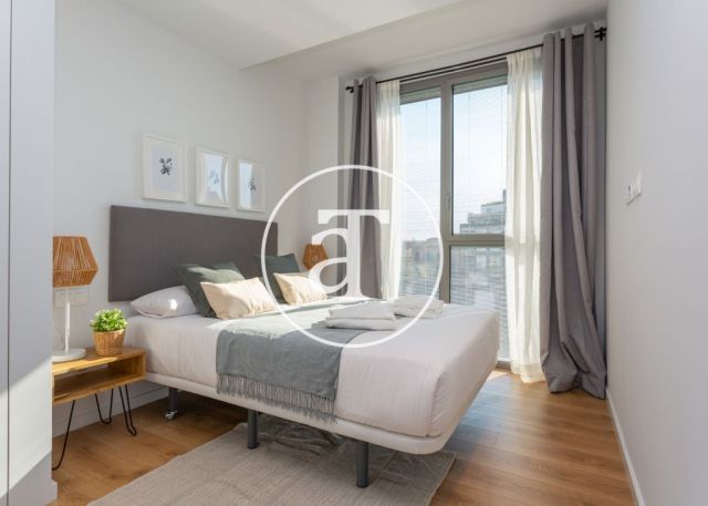 Piso de alquiler temporal de 2 habitaciones y piscina compartida a un paso de Av. Diagonal 15