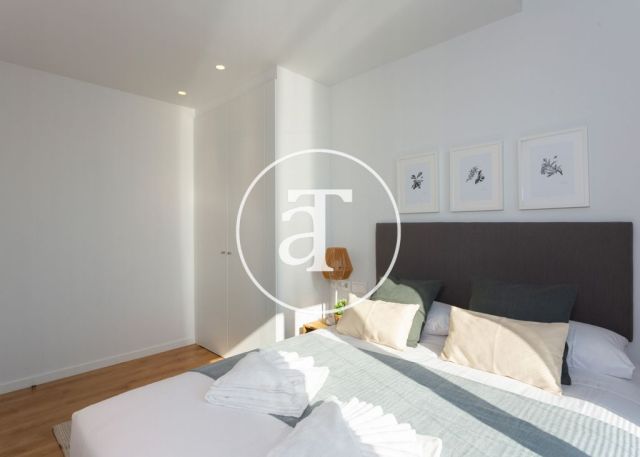 Piso de alquiler temporal de 2 habitaciones y piscina compartida a un paso de Av. Diagonal 14