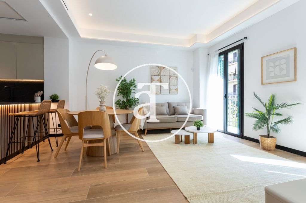 Appartement en location temporaire avec 3 chambres et 2 salles de bains dans l'Eixample