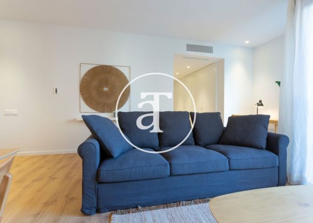 Piso de alquiler temporal de 2 habitaciones y piscina compartida a un paso de Av. Diagonal 5