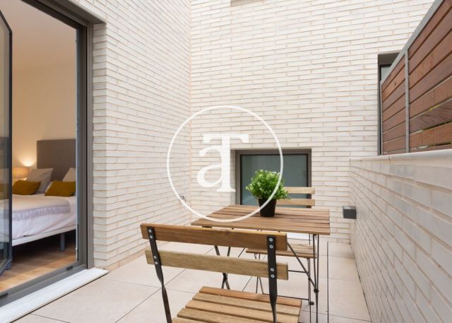 Piso de alquiler temporal de 2 habitaciones y piscina compartida a un paso de Av. Diagonal 19