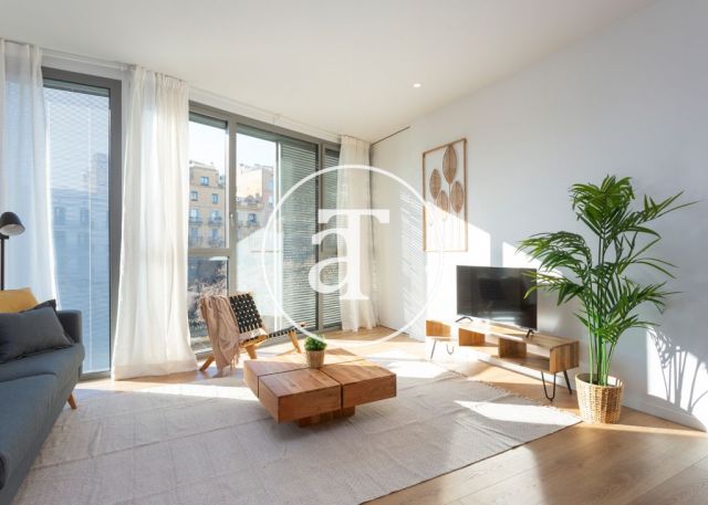 Piso de alquiler temporal de 3 habitaciones y piscina compartida a un paso de Av. Diagonal 1