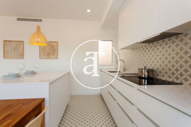 Monthly rental apartment with 2 bedrooms and terrace close to Verdaguer station 9