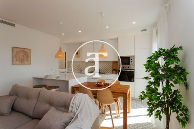 Monthly rental apartment with 2 bedrooms and terrace close to Verdaguer station 5