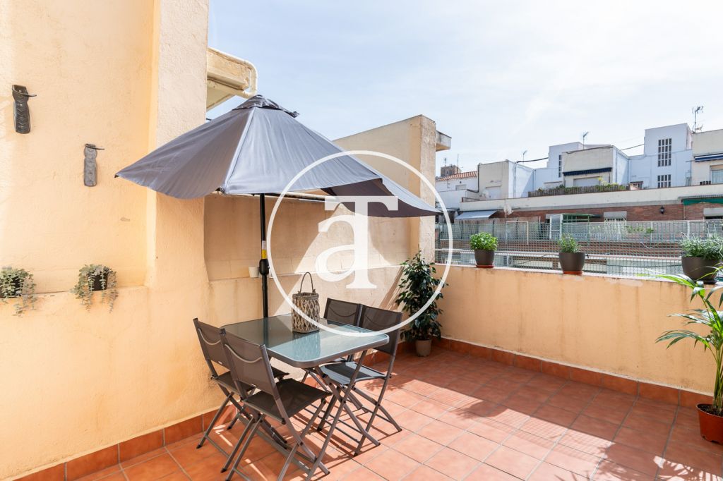 Flexible rental housing with 2 bedrooms and terrace in the neighborhood of Sagrada Familia