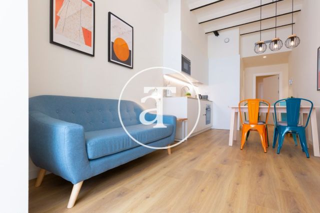Appartement temporaire à louer avec 1 chambre dans l'Eixample Dreta 1