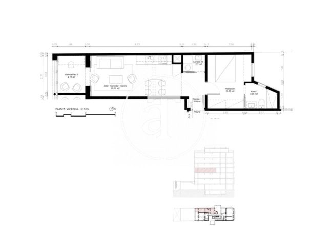Appartement temporaire à louer avec 1 chambre dans l'Eixample Dreta 19