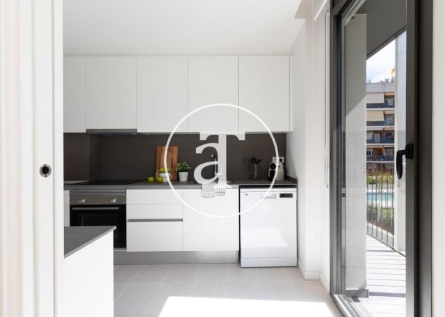 Appartement en location temporaire avec 3 chambres doubles et piscine commune 15