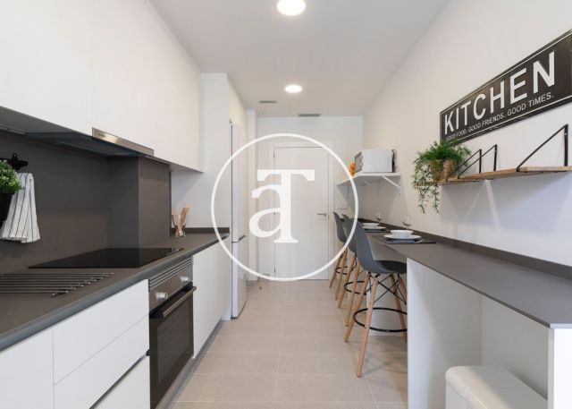 Appartement en location temporaire avec 3 chambres doubles et piscine commune 12