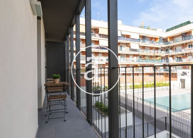 Appartement en location temporaire avec 3 chambres doubles et piscine commune 12