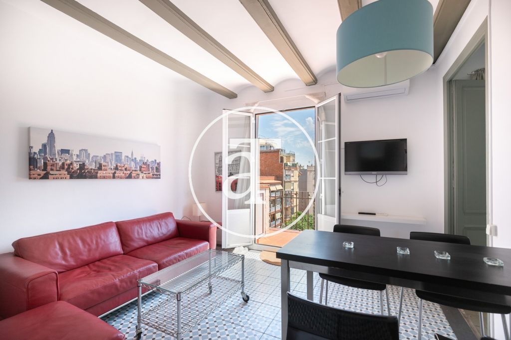 Appartement meublé de 3 chambres avec terrasse dans l'Eixample Dreta